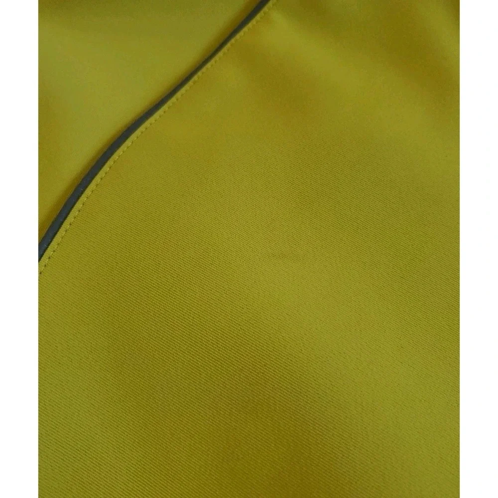 Adidas Mens Size Medium Neon Yellow Long Sleeve‎ Cycling Jersey Jacket Full Zip